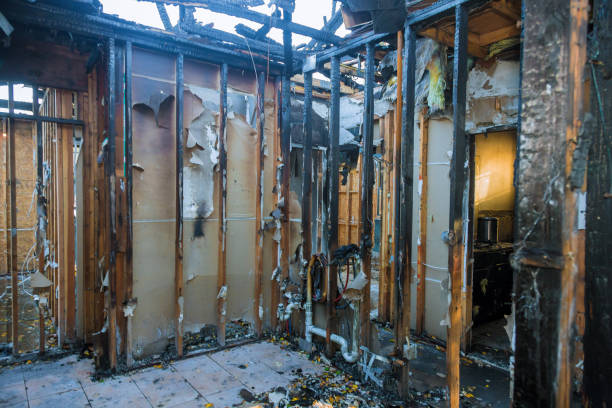 Professional Fire Damage Restoration technician working in Oregon City, OR